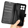 Miniatyrbillede 6 af 6: Klassisk Honor X8a Flip Etui - Sort Black
