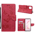 Miniatyrbillede 1 af 2: Butterfly Samsung Galaxy Note 10 Lite Etui - Rød Red