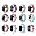 Miniatyrbillede 2 af 2: Apple Watch 42mm urrem i ægte læder - Style C Multicolor