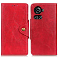 Pikkukuva 1 / 2: Alpha OnePlus 10R / OnePlus Ace nahkainen läppäkotelo - Punainen Red