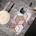 Miniatyrbillede 2 af 2: Marble design iPhone 14 Pro cover - Gylden Frodig Flise Multicolor