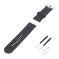 Miniatyrbillede 1 af 2: Garmin Fenix 3 smart silikonerem - Sort Black