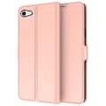 Miniatyrbild 1 av 2: Smidigt och tunt PU-läder iPhone SE (2022) / iPhone SE 2020 / iPhone 7 fodral - Rosa Rosa