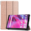 Pikkukuva 1 / 2: Kolminkertainen nahkainen jalusta kotelo Lenovo Tab M8 (3rd gen) - Ruusukulta Pink
