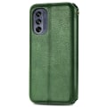Miniatyrbillede 2 af 6: Læder Etui med A Stilfuldt Rhombus Tryk til Motorola Moto G62 5G - Grøn Green