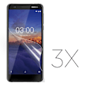Miniatyrbillede 2 af 2: Ultraklar LCD skærmbeskyttelse til Nokia 3.1 - 3-Pack Transparent