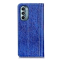Pikkukuva 2 / 2: Aito nahkakotelo magneettisuljuksella Motorola Moto G Stylus 5G (2022) - Sininen Blue