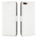 Pikkukuva 1 / 2: Rombuskuvioinen matta läppäkotelo iPhone 7 Plus - Valkoinen White