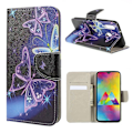 Miniatyrbillede 1 af 2: Wonderland Samsung Galaxy M20 etui - Smuk Sommerfugl Multicolor