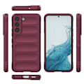 Pikkukuva 6 / 6: Pehmeä kahva muotoiltu kuori Samsung Galaxy S22 Plus - Viininpunainen Red