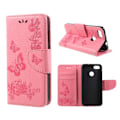 Miniatyrbild 1 av 2: Butterfly läder Huawei P9 Lite Mini fodral - Rosa Rosa