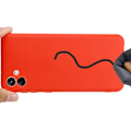 Pikkukuva 4 / 6: Matta nestesilikoninen kuori Samsung Galaxy A04e - Punainen Red