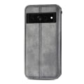Pikkukuva 2 / 6: Nahkakotelo With A Stylish Rhombus Imprint For Google Pixel 7 Pro - Harmaa Silver grey