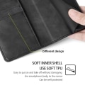 Pikkukuva 5 / 6: Krokotiilin Nahkainen Läppäkotelo For OnePlus 11 - Musta Black