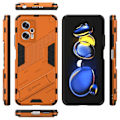 Pikkukuva 2 / 2: Shockproof Hybrid Suojakuori With A Modern Touch For Xiaomi Poco X4 Gt / Note 11t Pro / 11t Pro Plus - Oranssi Orange