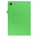 Miniatyrbillede 3 af 6: Foldbart etui med Lichi-tekstur til Samsung Galaxy Tab A8 10.5 (2021) - Grøn Green