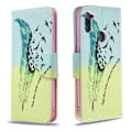 Miniatyrbillede 2 af 2: Wonderland Samsung Galaxy A11 / M11 Etui - Fjermønster Multicolor