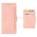 Miniatyrbillede 6 af 6: Stilfuldt Læder Etui med Pung til Samsung Galaxy A04e - Lyserød Pink