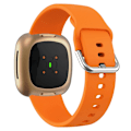 Pikkukuva 1 / 2: Fitbit Sense 2 / Versa 4 yksinkertainen silikonikellon hihna - Oranssi Orange