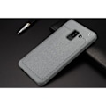 Miniatyrbillede 2 af 2: IVSO Gentry Series Samsung Galaxy A6 Plus mobiletui i kunstlæder med Litchi overflade - Grå Silver grey