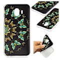 Miniatyrbild 1 av 2: Butterfly läder Samsung Galaxy J4 (2018) fodral - Flerfärgad multifärg