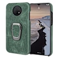 Miniatyrbillede 1 af 2: Stødsikkert lædercover med oval kickstand til Nokia G10 - Grøn Green