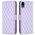 Miniatyrbillede 1 af 2: Rhombus mat iPhone Xr flip etui - Lilla Purple
