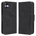 Miniatyrbillede 1 af 6: Stilfuldt Læder Etui med Pung til Samsung Galaxy A04e - Sort Black