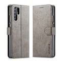 Miniatyrbild 1 av 2: LC.Imeeke läder Huawei P30 Pro fodral - Silver/Grå Silvergrå