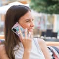 Miniatyrbillede 2 af 2: Marble Mønstret Cover med Ring Holder til Samsung Galaxy A03s - Milky Way Marmor Blue Multicolor