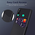 Miniatyrbillede 2 af 2: Bofink Huawei P40 Lite E Card Cover - Sort Black