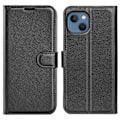 Miniatyrbillede 1 af 2: Klassisk iPhone 14 flip etui - Sort Black