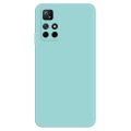 Pikkukuva 1 / 5: Viistetty pudotuksen estävä kumipäällysteinen kansi Xiaomi Poco M4 Pro 5G:lle - Syaani Green