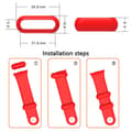 Miniatyrbilde 2 av 2: 10 stk Xiaomi Smart Band 8 Pro Watch Strap Keeper Retaining Loop Watchband Fastener Ring (Mix Color) Multicolor