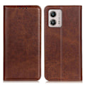 Miniatyrbillede 1 af 6: Flip Etui med Pung i Ægte Læder til Motorola Moto G23 / G13 / G23 - Kaffe Brown