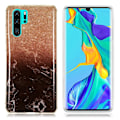 Miniatyrbillede 1 af 2: Huawei P30 Pro marmor mønster fleksibelt etui - Model B Brown