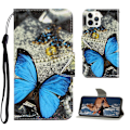 Miniatyrbillede 1 af 2: Wonderland iPhone 13 Pro Max flip etui - En Blå Sommerfugl Multicolor