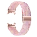 Miniatyrbild 1 av 2: Samsung Galaxy Watch 5 / 5 Pro klockarmband i resinstil - Sidenrosa Rosa