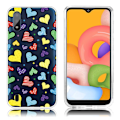 Pikkukuva 1 / 2: Deco Samsung Galaxy A01 kuoret - Väritetyt sydämet Multicolor