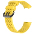 Miniatyrbillede 2 af 2: Fitbit Charge 3 erstatnings urrem i silikone med åndbare huller - Str S, Gul Yellow