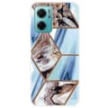 Miniatyrbillede 1 af 2: Marble design Xiaomi Redmi Note 11E cover - Himmelblå Og Brun Marmor Multicolor