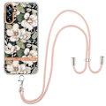 Miniatyrbillede 1 af 2: Slim og Holdbart Blødtcover med Snor til Samsung Galaxy A14 - Hc001 Green Gardenia Green