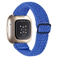 Miniatyrbild 1 av 2: Fitbit Sense / Versa 3 elastiskt klockarmband med justerbart spänne - Safir Blå