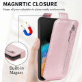 Pikkukuva 5 / 6: Vertical Flip Phone Suojakotelo With Zipper For Samsung Galaxy Xcover 6 Pro - Ruusukulta Pink