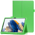 Miniatyrbillede 1 af 6: Foldbart etui med Lichi-tekstur til Samsung Galaxy Tab A8 10.5 (2021) - Grøn Green