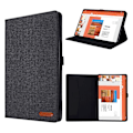 Miniatyrbillede 1 af 2: Lenovo Tab M10 FHD Plus læderetui med stoftema - Sort Black