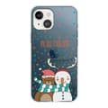 Miniatyrbilde 1 av 2: Juleveske til iPhone 14 Plus - Snømann Og Bjørn Multicolor