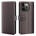 Pikkukuva 1 / 2: Aito nahkakotelo luottokorttipaikoilla iPhone 13 Pro Max - Ruskea Brown