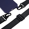 Miniatyrbillede 3 af 5: Tyndt TPU etui med mat finish og justerbar strop til iPhone 12 Pro Max - Mørkeblå Blue