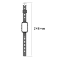 Pikkukuva 2 / 2: Huawei Band 7 / Honor Band 6 läpinäkyvä kellohihna suojuksella - Läpinäkyvä Musta Black
